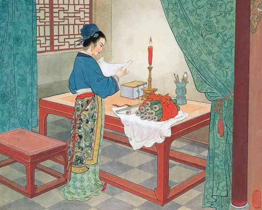 刘旦宅木兰诗画集1954年作设色纸本册页二十一开。这就是中国风遇见艺术