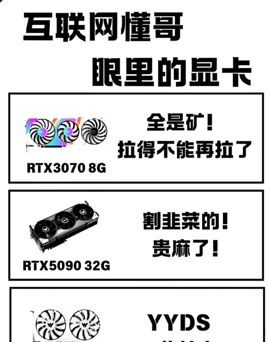 互联网懂哥眼里的显卡！这些显卡真的这么拉？互联网时代，很多信息都是真真假假！