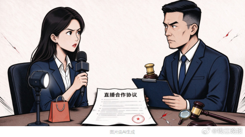 #带货主播离职后遭公司索赔800万#【杭州一女主播离职，遭公司索赔800万：巅峰