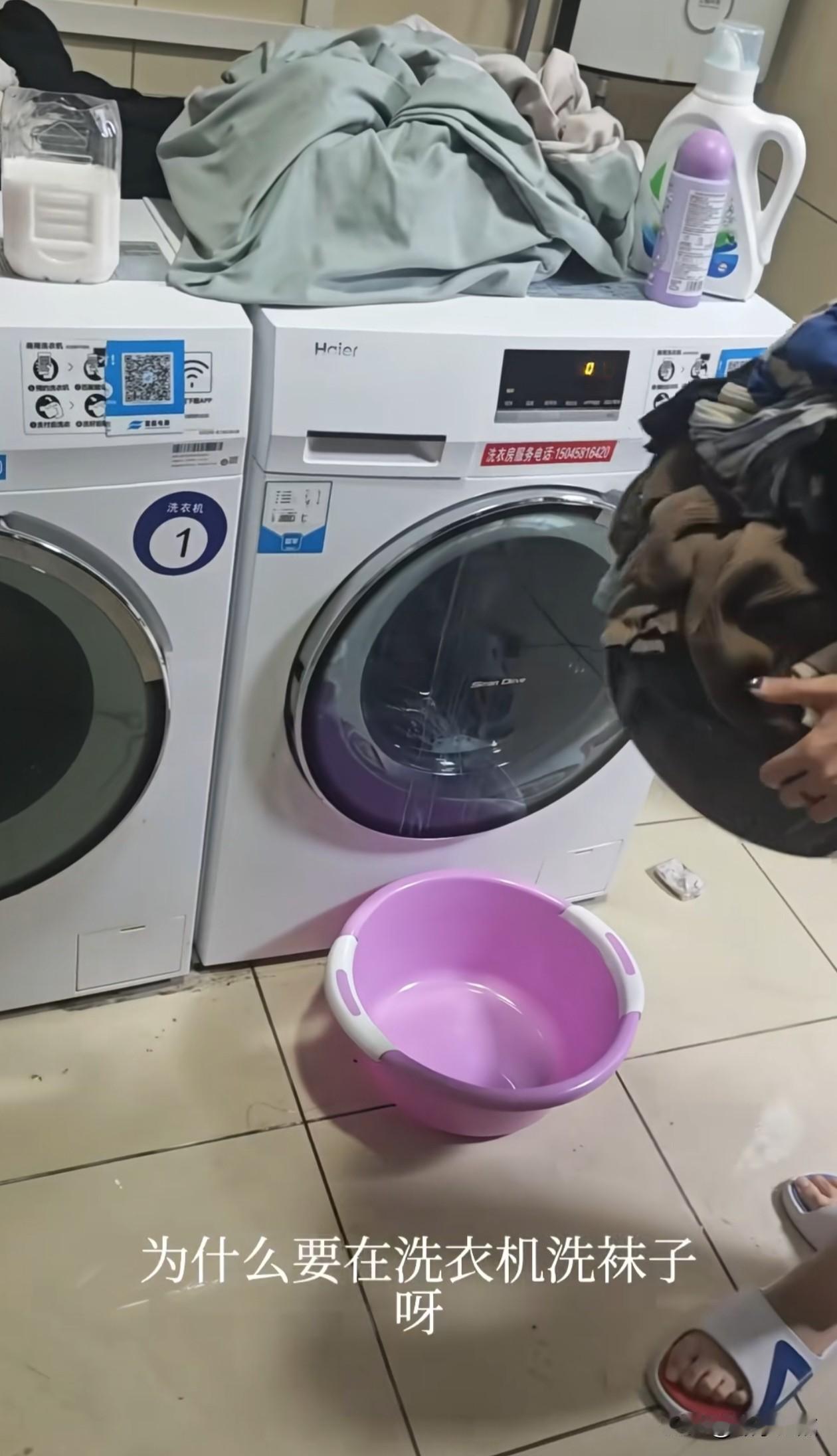 洗衣机不能洗袜子，内裤吗？为什么？我都是扔一块一起洗的，你们是觉得袜子，内裤更脏