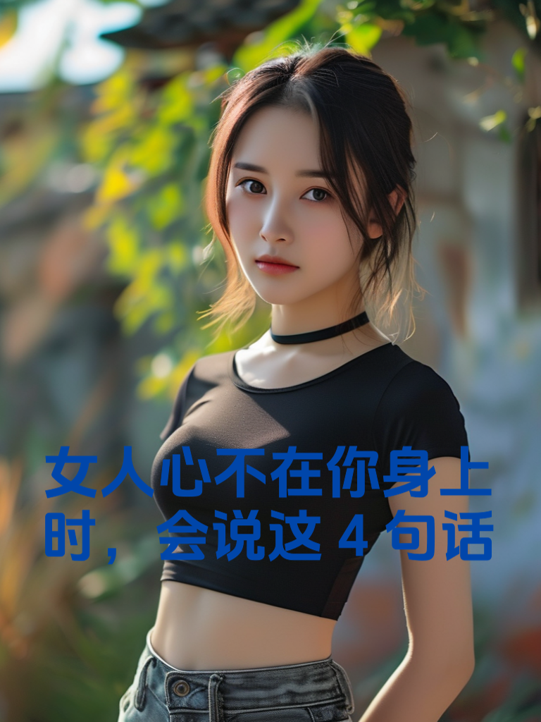 女人心不在你身上时，会说这4句话