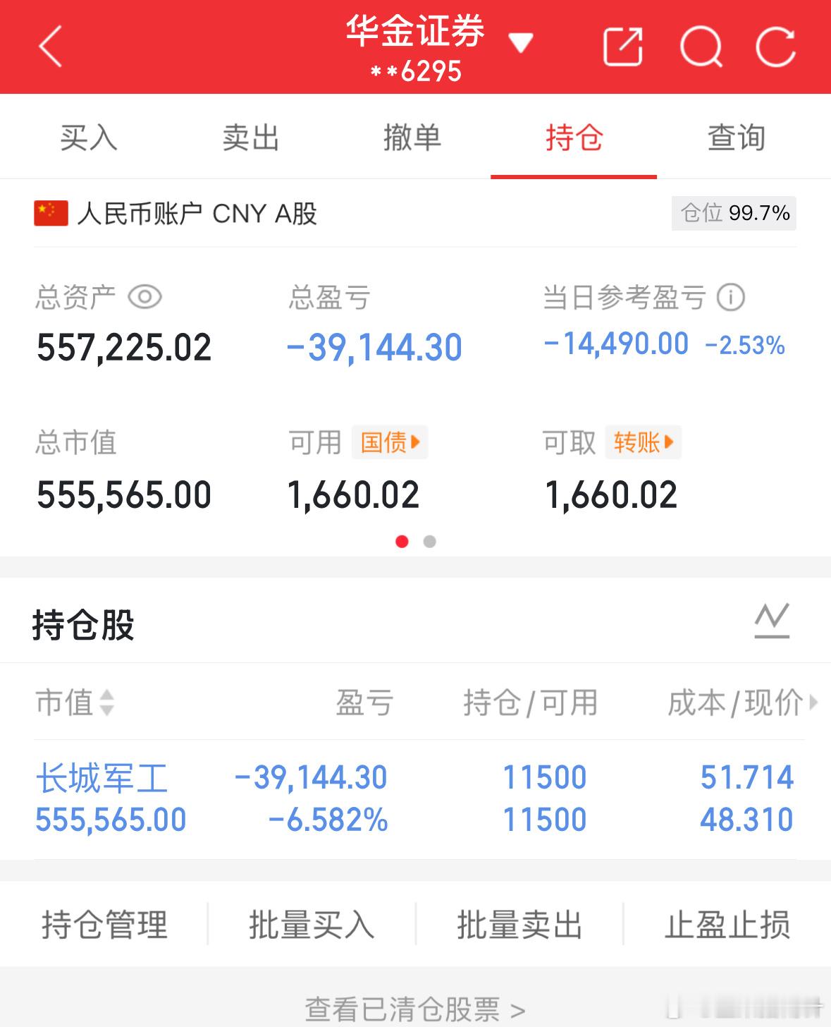 10.20记录炒股第14天（初始50万）总资产：557225当日参考盈亏：-14