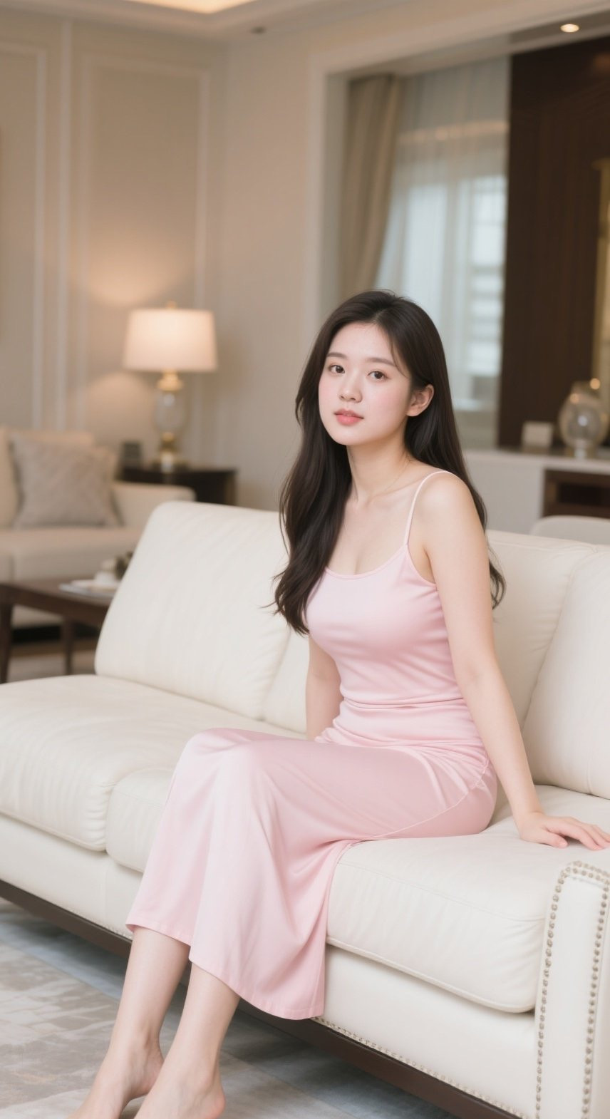甜美美眉居家写真，肤白貌美宛若仙子