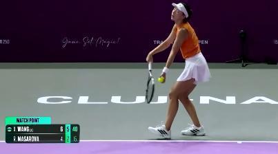🇷🇴克卢日-纳波卡站女单第二轮🇨🇳王欣瑜6-4/6-2🇨🇭马萨洛