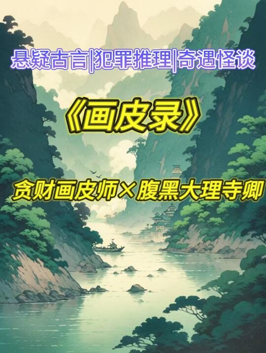 悬疑古言‼️贪财画皮师携手大理寺卿断疑案