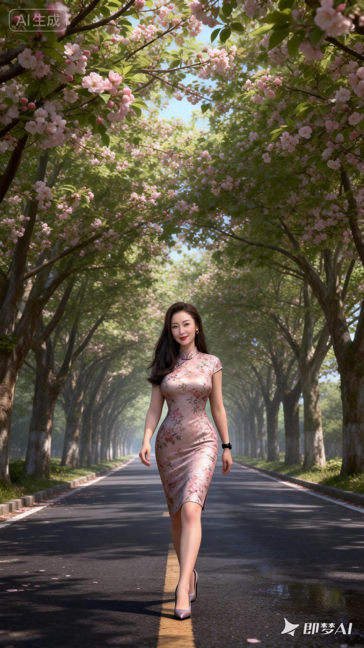 樱花树下漫步，感受春日浪漫