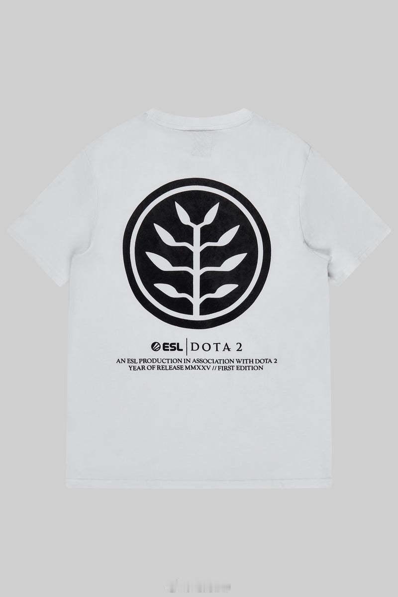ESL公布了和v社合作的正版DOTA2主题服饰其中短袖59.99美元，长袖帽衫1