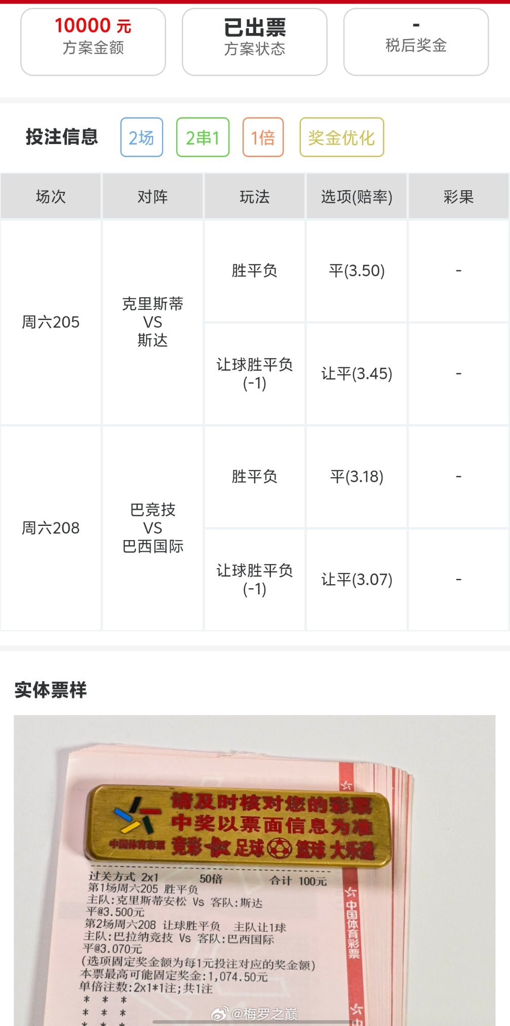 梅罗晚场内部推荐分享，感谢大哥信任与支持