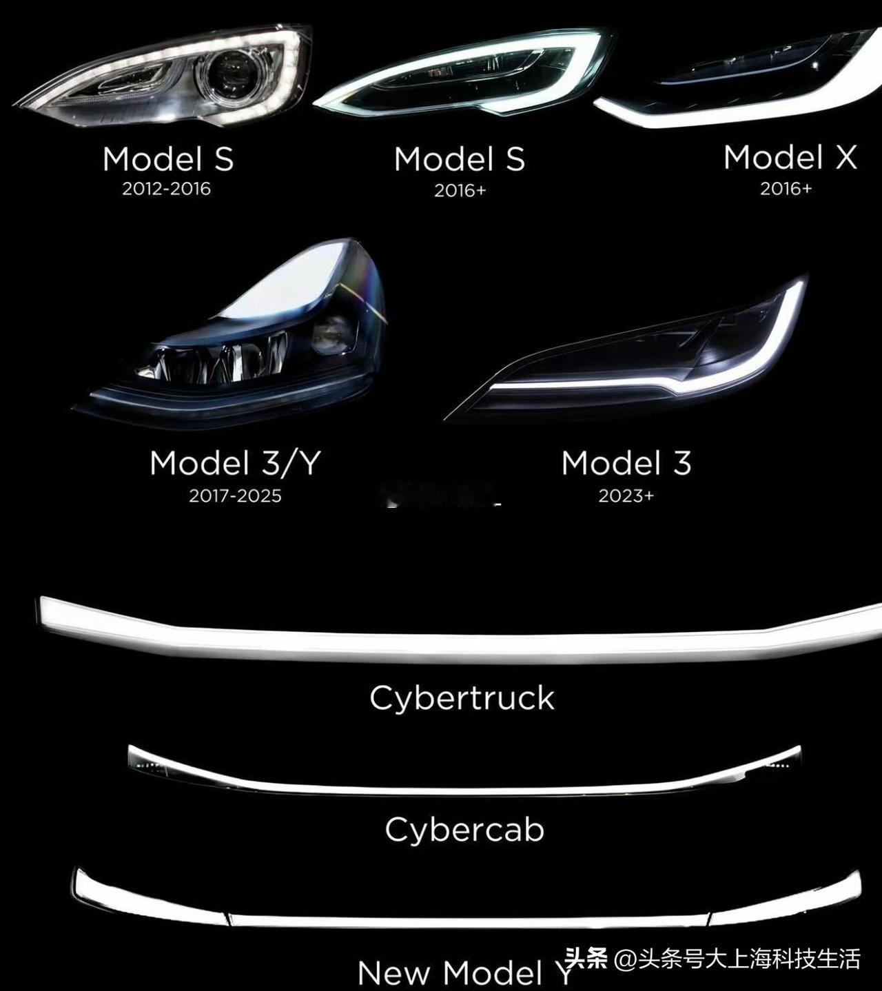 灯光美学PK！特斯拉Model3与Y的设计差异全，说到灯光效果两者其实差不多啦