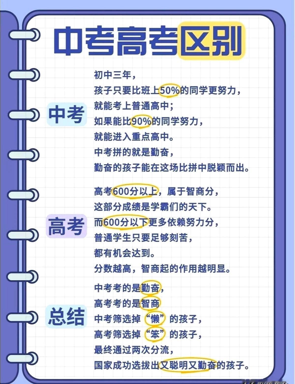 “中考和高考哪个更重要？”答案是：中考比高考残酷得多！中考就像登机，高