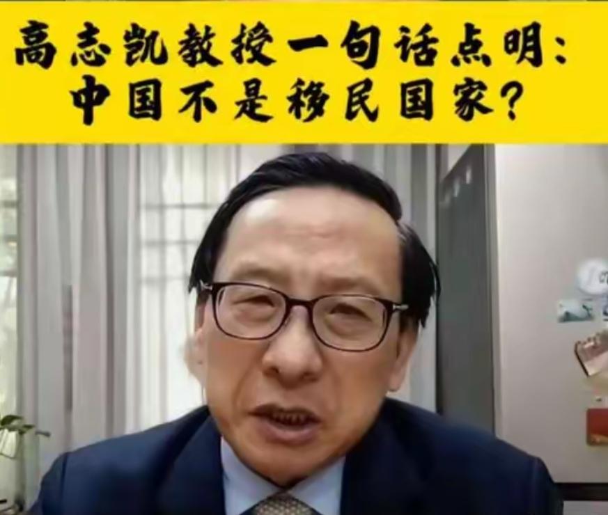 高志凯公开质疑，国家移民管理局命名合理性，应该改回原名。高志凯认为，我国并非