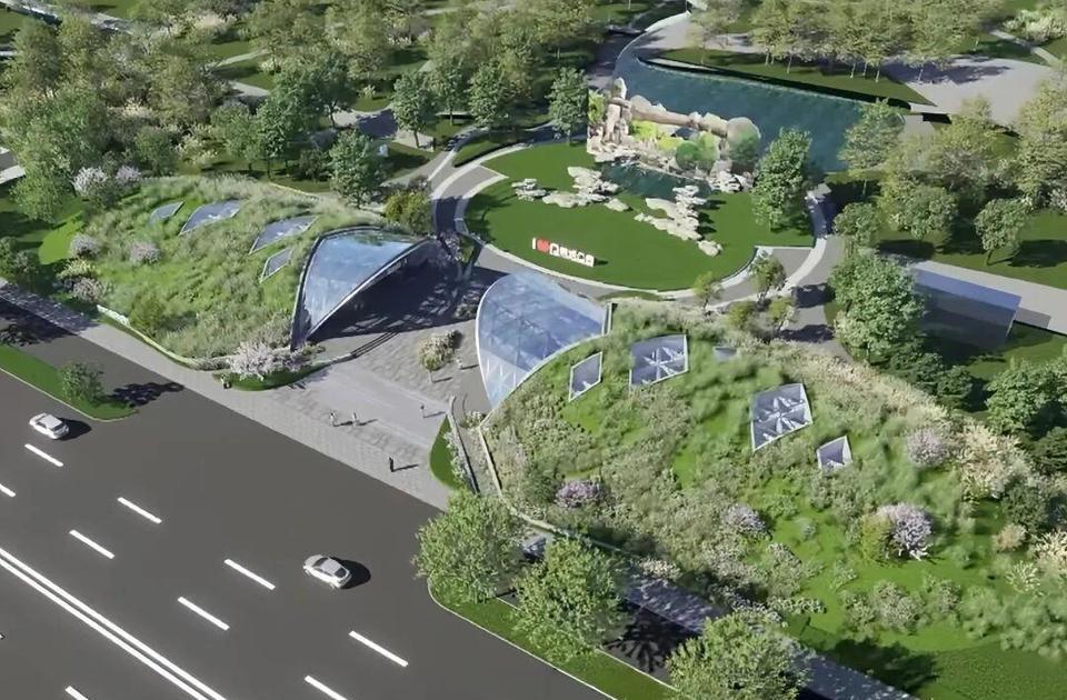 效果图出炉，济南地铁四号线泉城公园站应该是济南最美的地铁站了吧。我记得济南