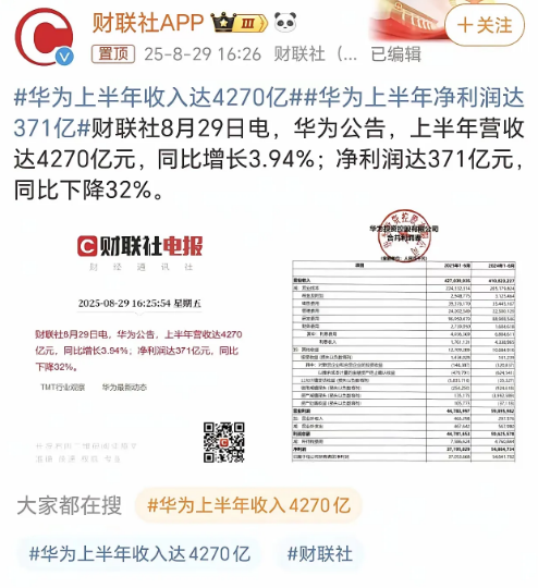 华为的遥遥领先，虽常被吐槽，但看到华为的研发投入，活该“华为遥遥领先”。8月