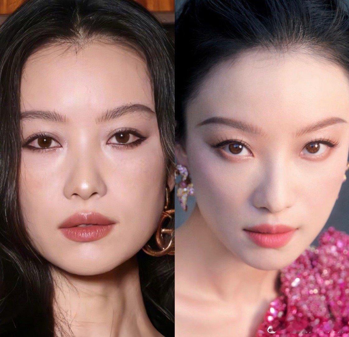 她真的不适合浓妆，盖住了眼睛的灵气​​​
