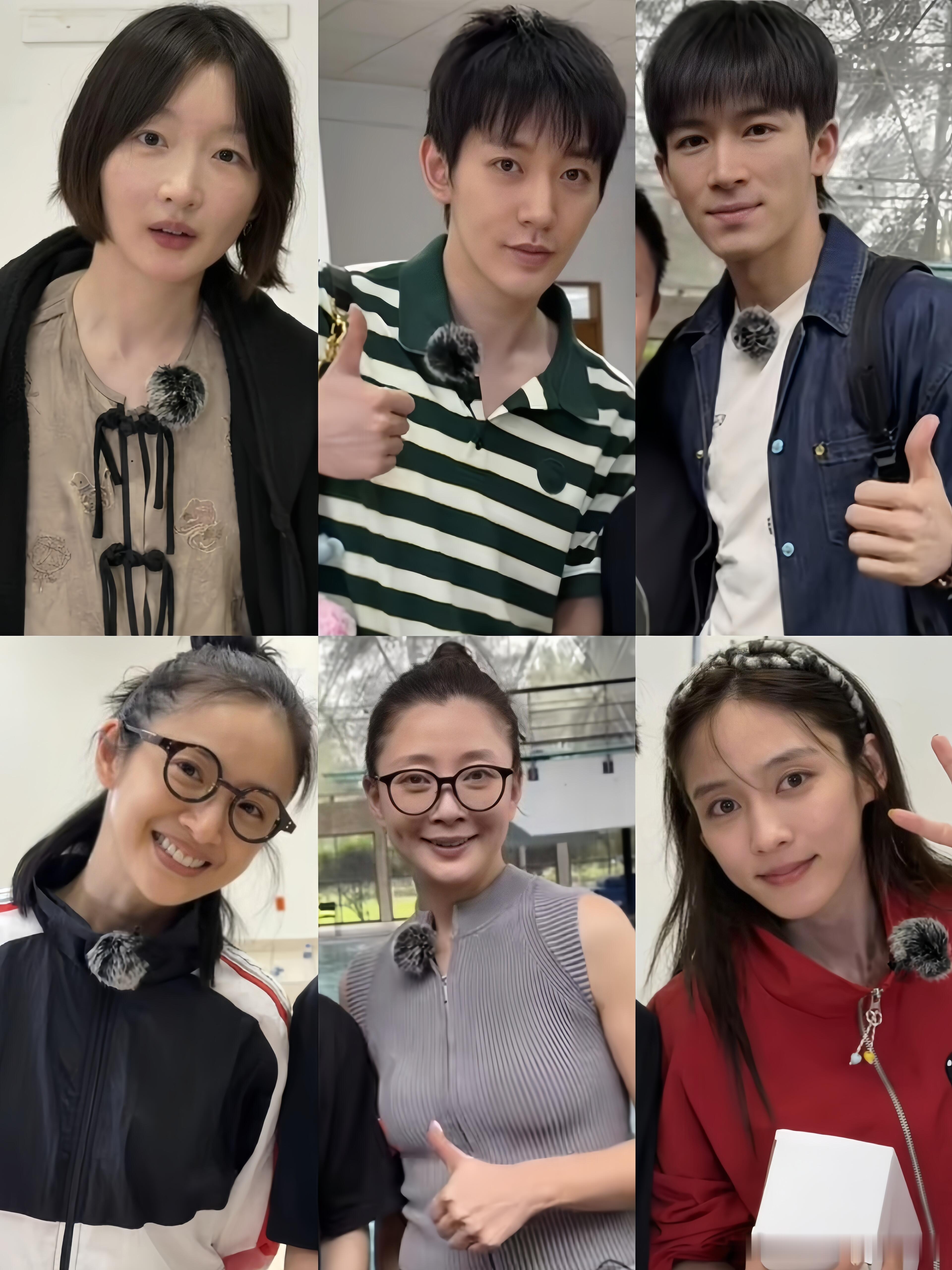 花少8到达墨西哥全员素颜和游泳教练合照～