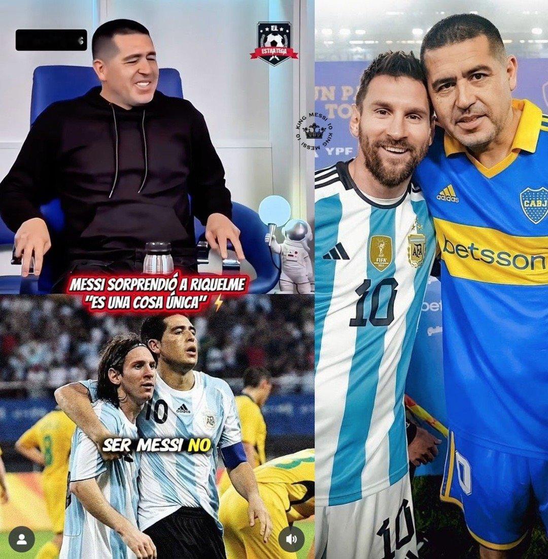 里克尔梅🇦🇷🗣️：梅西是个天才。2008年奥运会上，我们有幸并肩作战。他