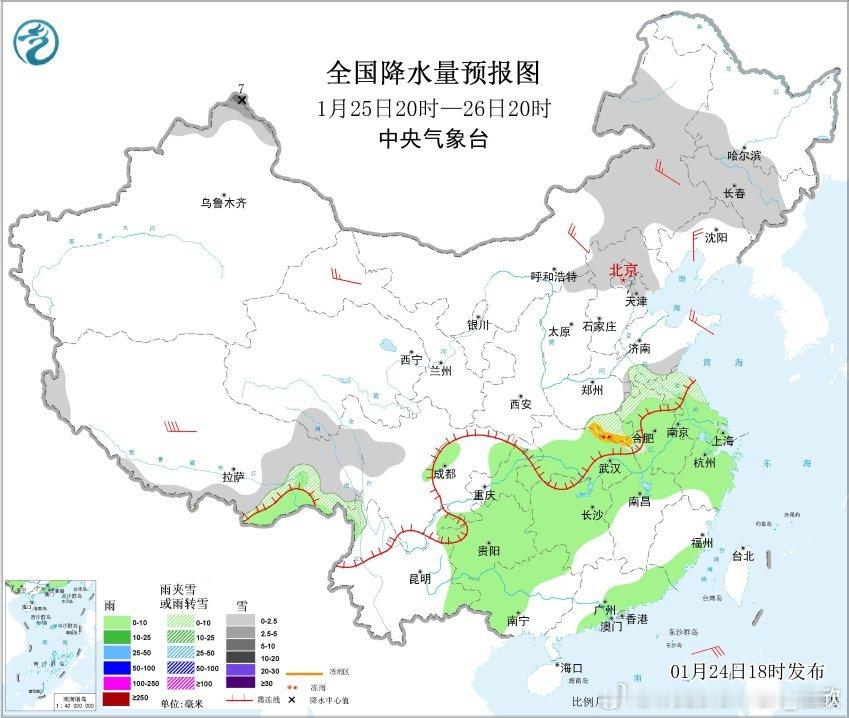 【降水】昨晚到今天，全国降水最强站点为西藏普兰，对应上游高空槽导致。未来7天，可