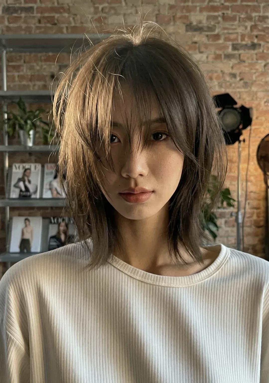 给自己一句话，你会说什么?短发女生，干练简洁，非常喜欢这样的发型，显年轻时尚，n