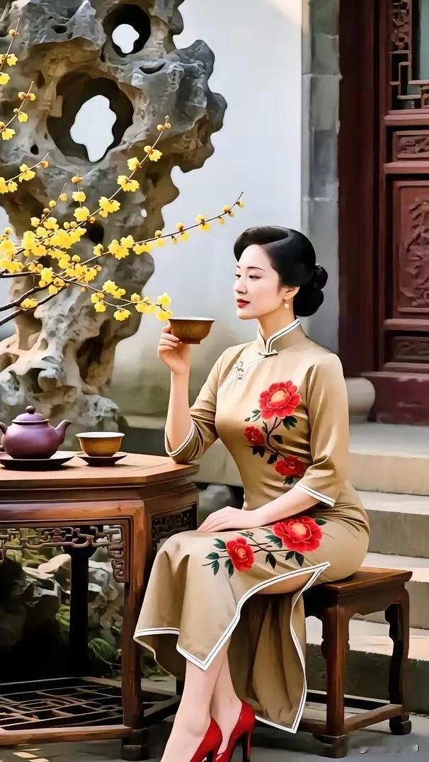 饺子滚烫才叫香，媳妇微胖福气长。黄金要买沉甸甸，小酒微醺心气昂。