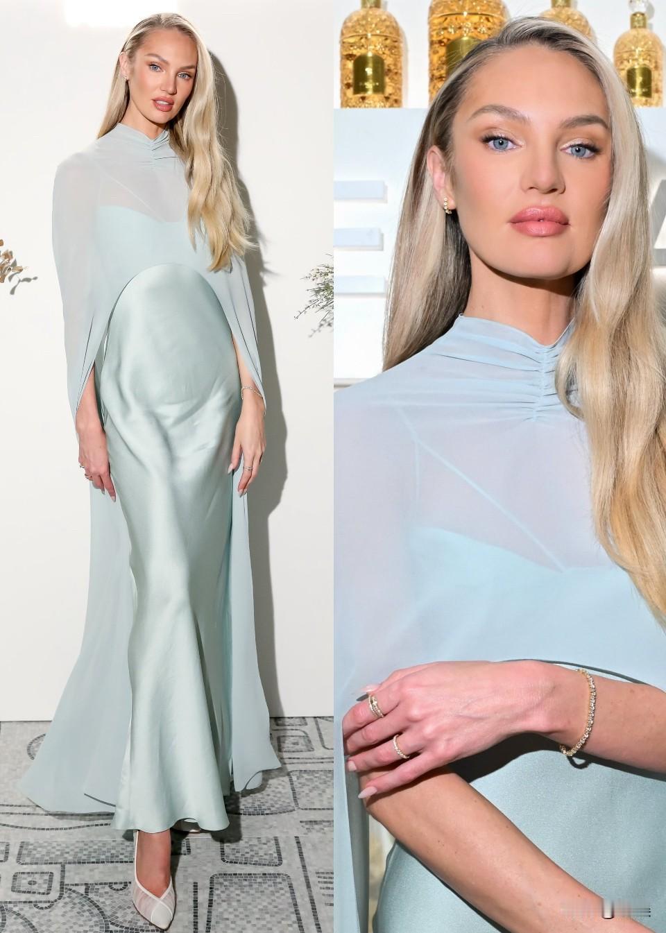 37岁超模糖糖穿仙女斗篷❗颜值身材依然顶近日，37岁维密超模糖糖-坎蒂丝·斯瓦