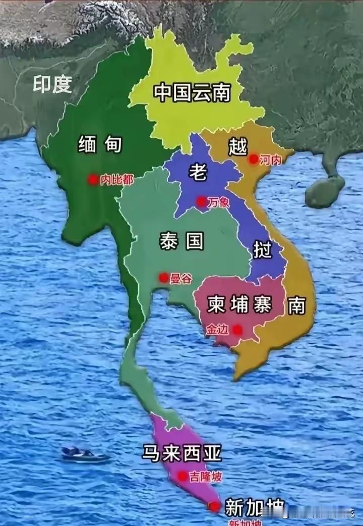 目前泰国和柬埔寨打得火热，越南、缅甸和老挝在看热闹，那么问题来了：中南半岛五国，