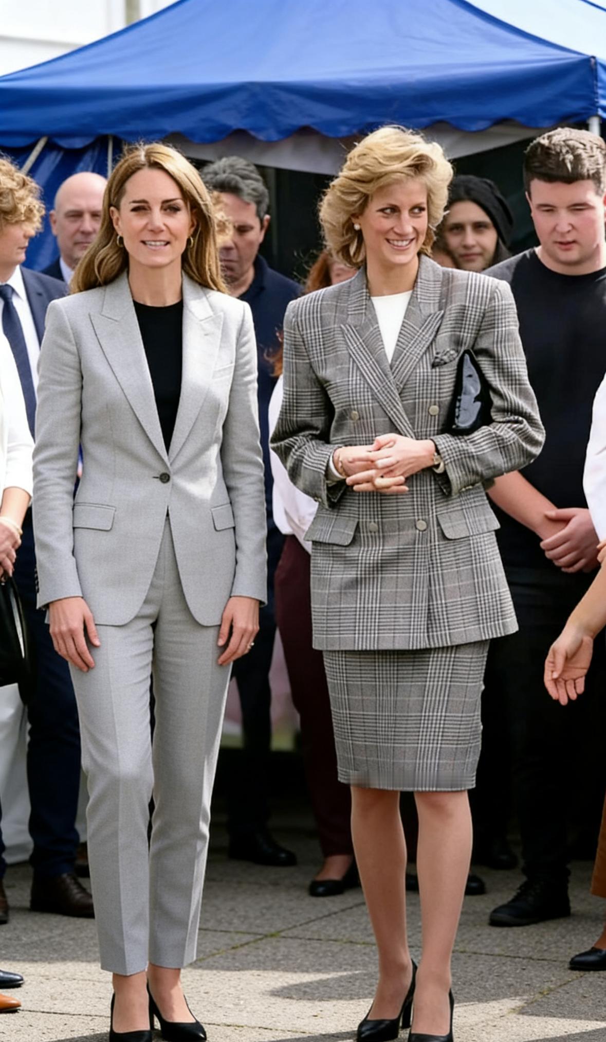 好希望这个图片中的情景是真的，如果黛安娜王妃还活着，她和儿媳一定会在每次活动中振