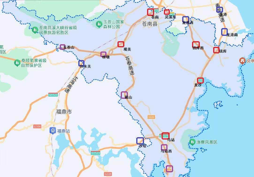 县级高速公路优秀的城市—浙江苍南苍南地域面积不大，却拥有极为密集