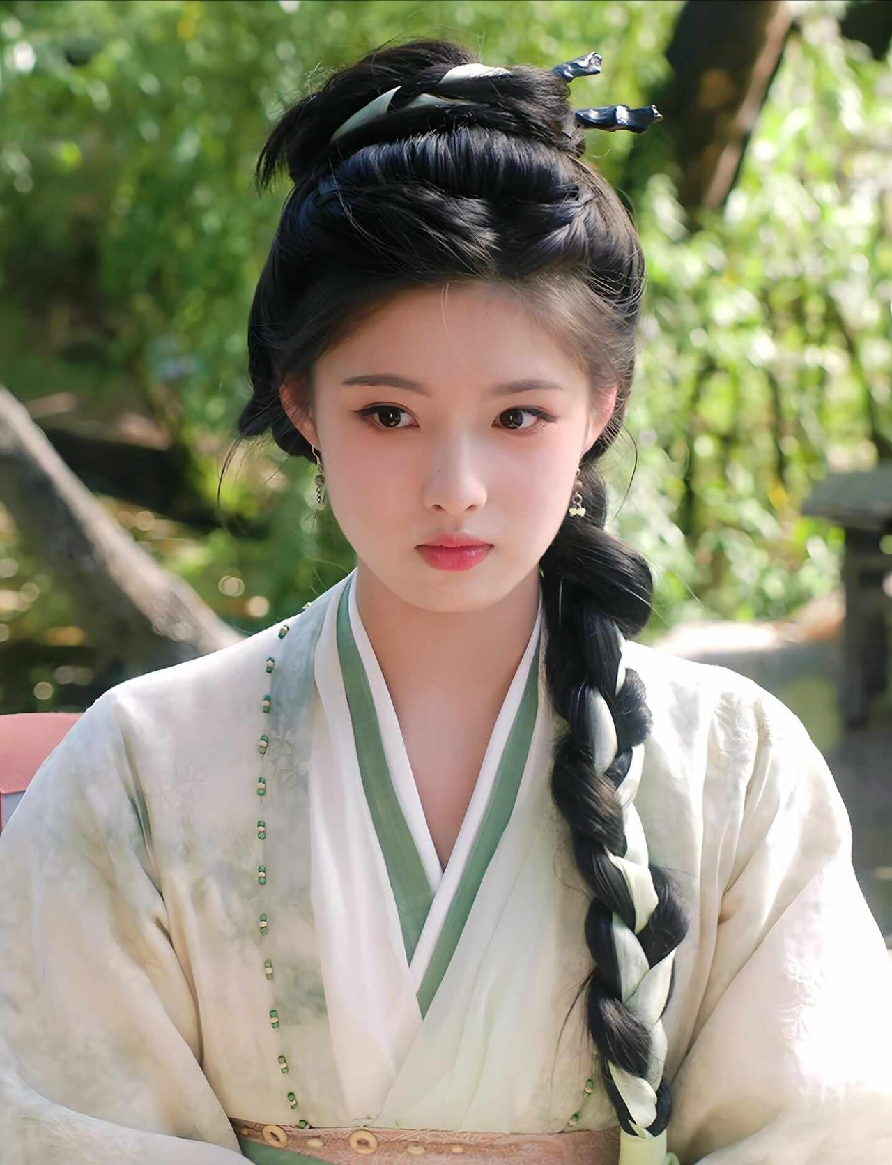 雀骨❀谢嘉鱼服装盘点②⑨浅绿暗花纱裙雀骨雀骨谢嘉鱼谢嘉鱼艾米谢嘉鱼艾