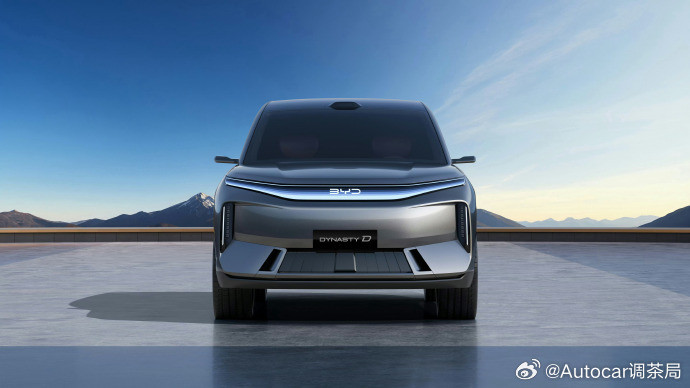 比亚迪Dynasty-D外观内饰曝光,前脸的贯穿灯带做的挺好看的，尾灯还是比亚迪
