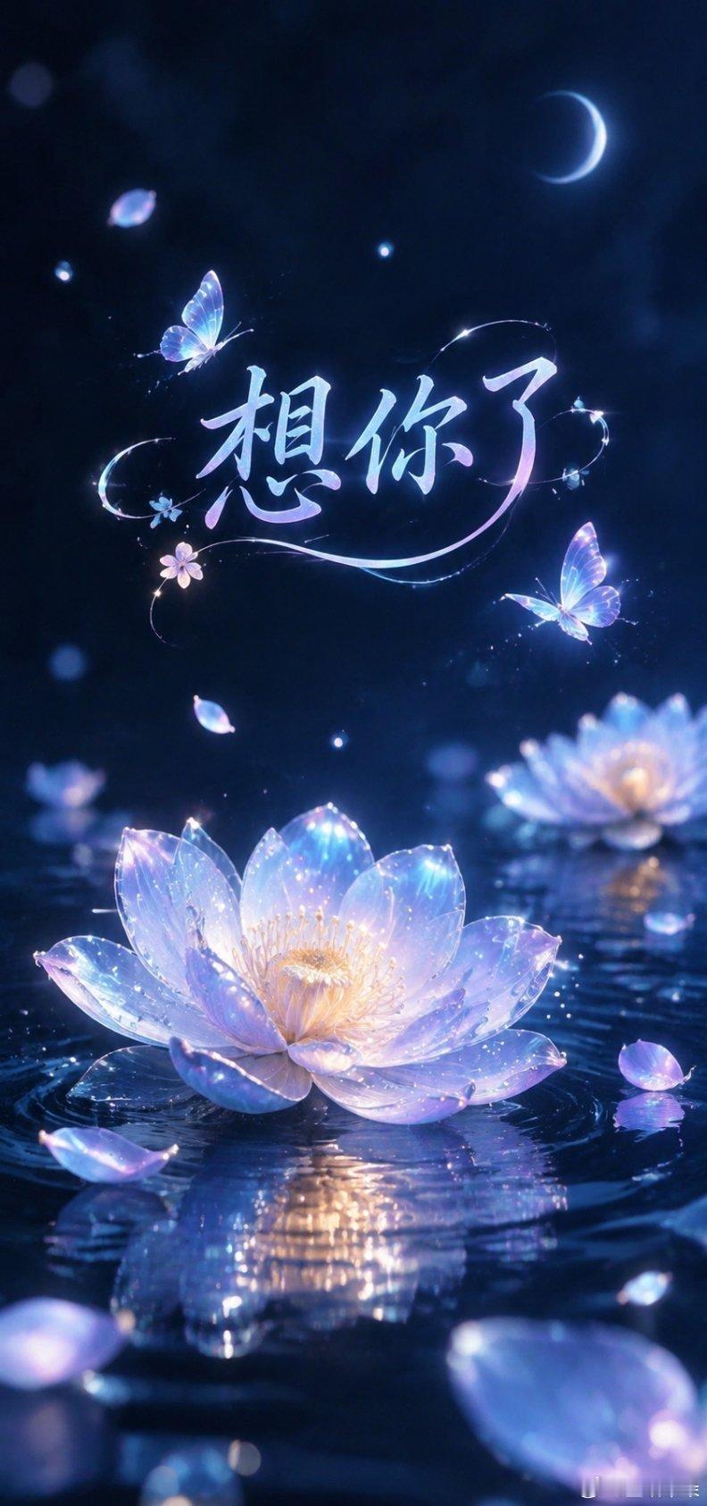 “岁月静好·喜乐无忧·幽兰淡雅月色治愈屏保壁纸...💙