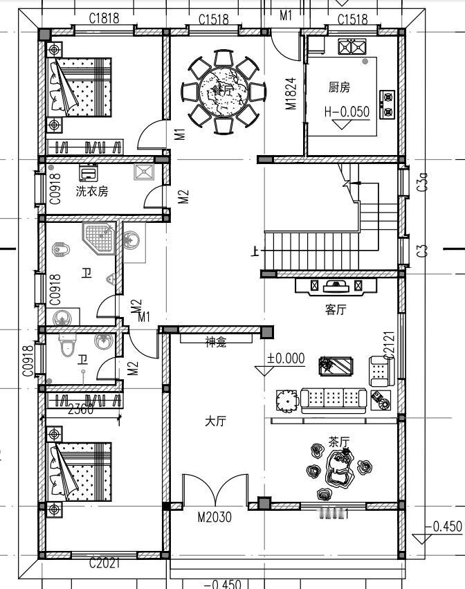 一款简约现代风，呈现给大家。别墅农村自建房农村自建别墅自建房
