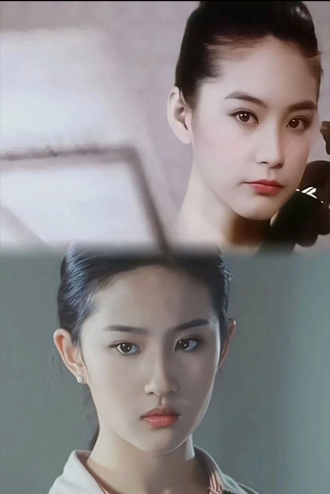 怪不得我喜欢她们两个！刘亦菲林青霞这眉眼也太相似了