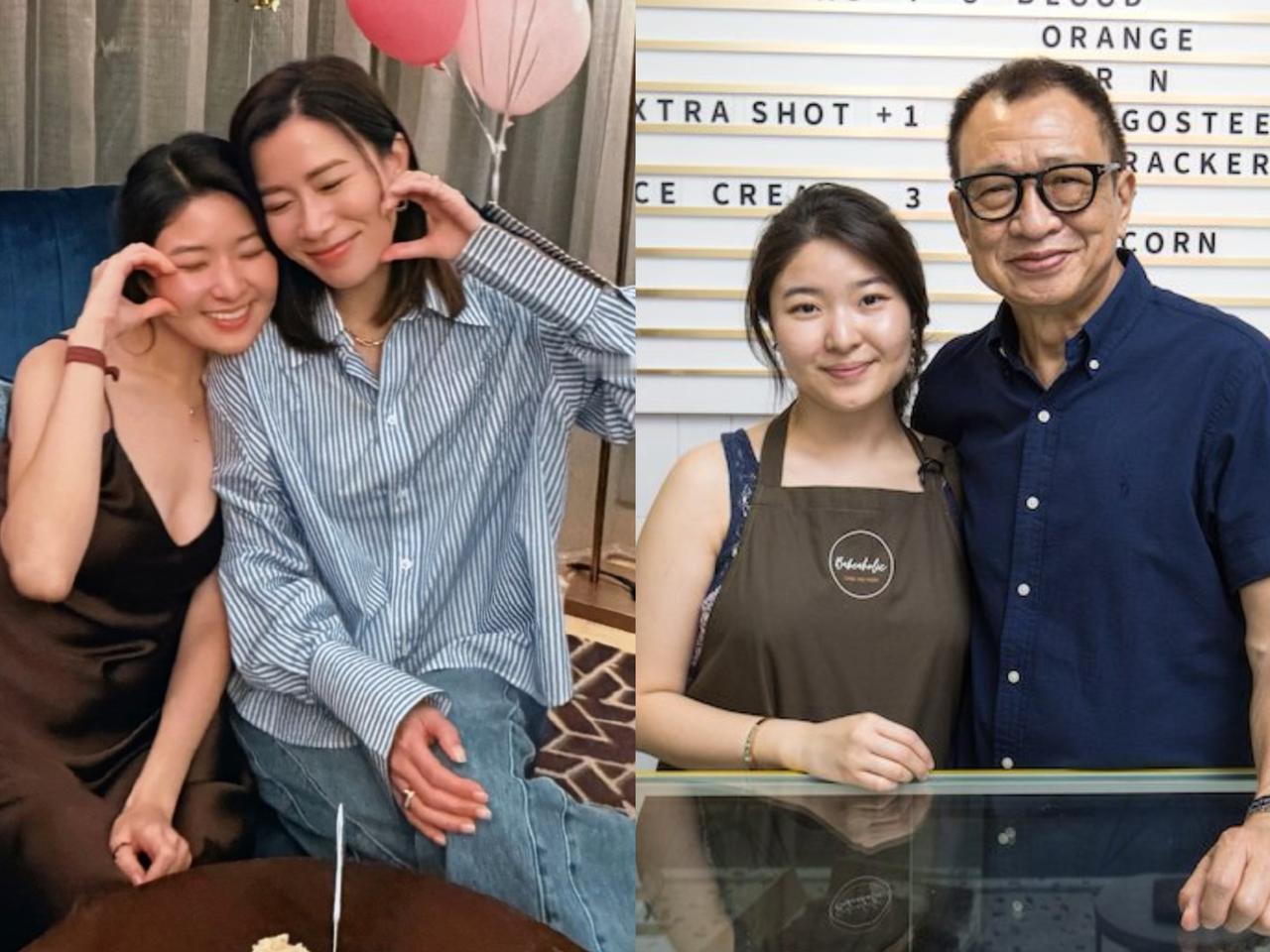 佘诗曼兑现葬礼诺言！陪许绍雄29岁女儿过首个无父生日。许绍雄49岁才迎来