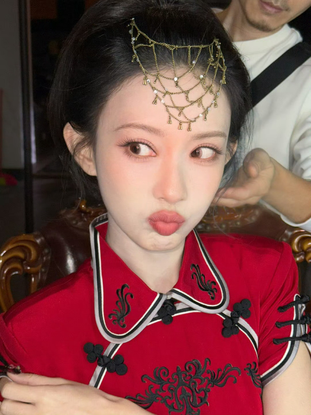 杨单老师宣你…给孟子义化的妆单姐在你镜头下的孟孟很可爱很鲜活请多多合作多拍