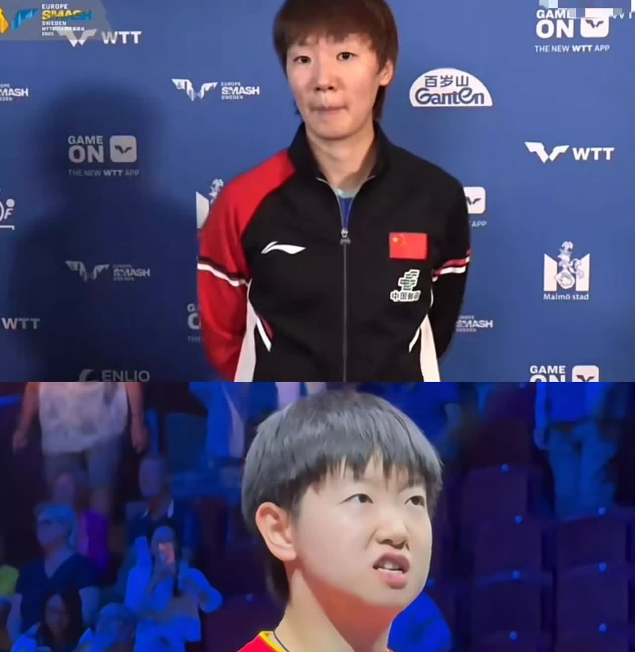 瑞典站最暖心的一幕出现了！！孙颖莎和王曼昱女双晋级后要接受采访，王曼昱却