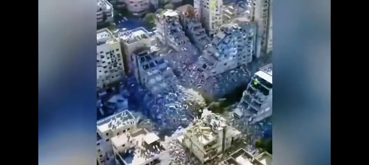 俗话说，杀人一万，自损三千。这句话可真是太对了。看看被炸后的特拉维夫，你就知道战