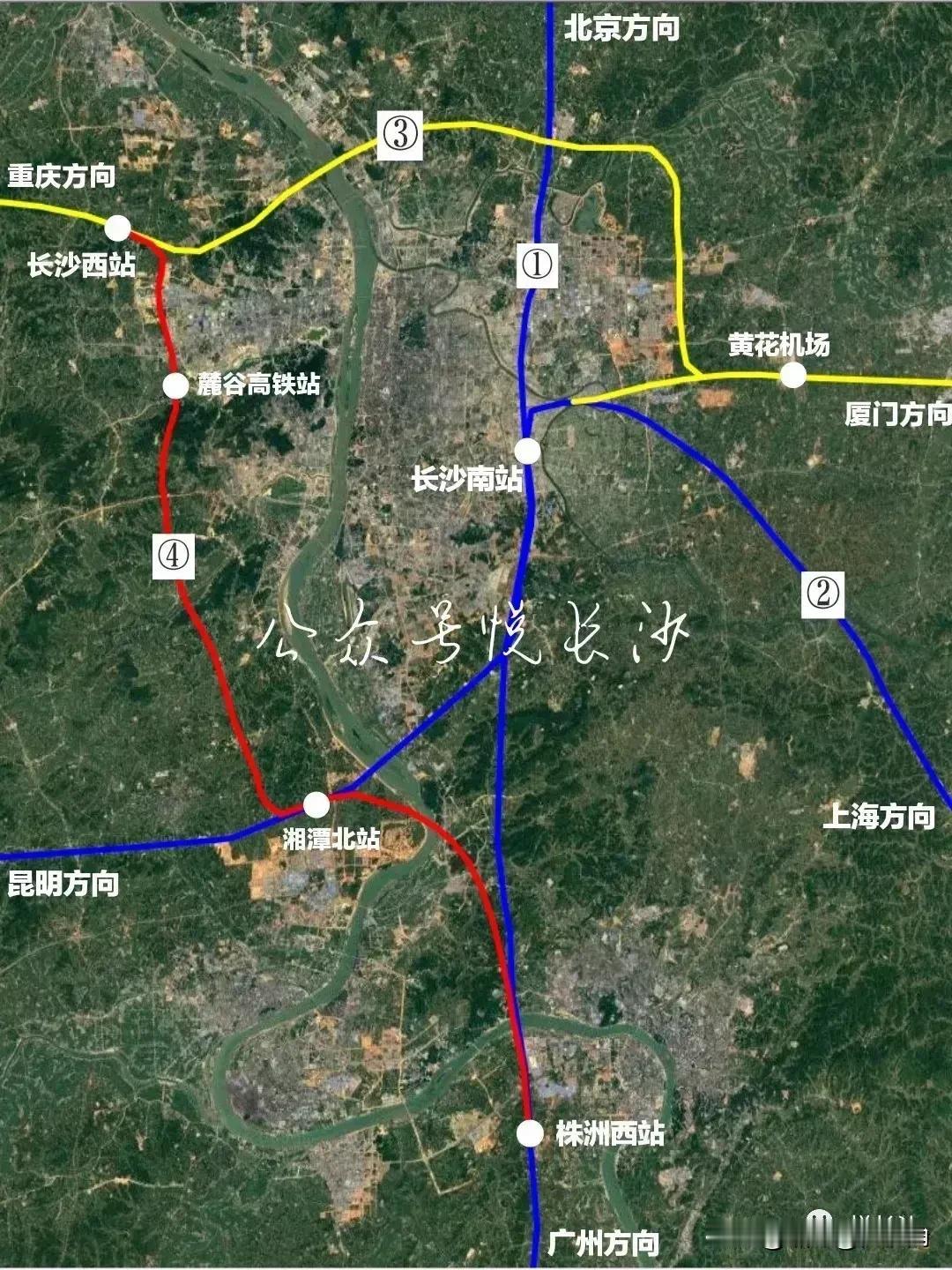 国铁曾有意在长株潭融城区域建设三地合用的高铁站，可惜被长沙和株洲拒绝，因为他们都