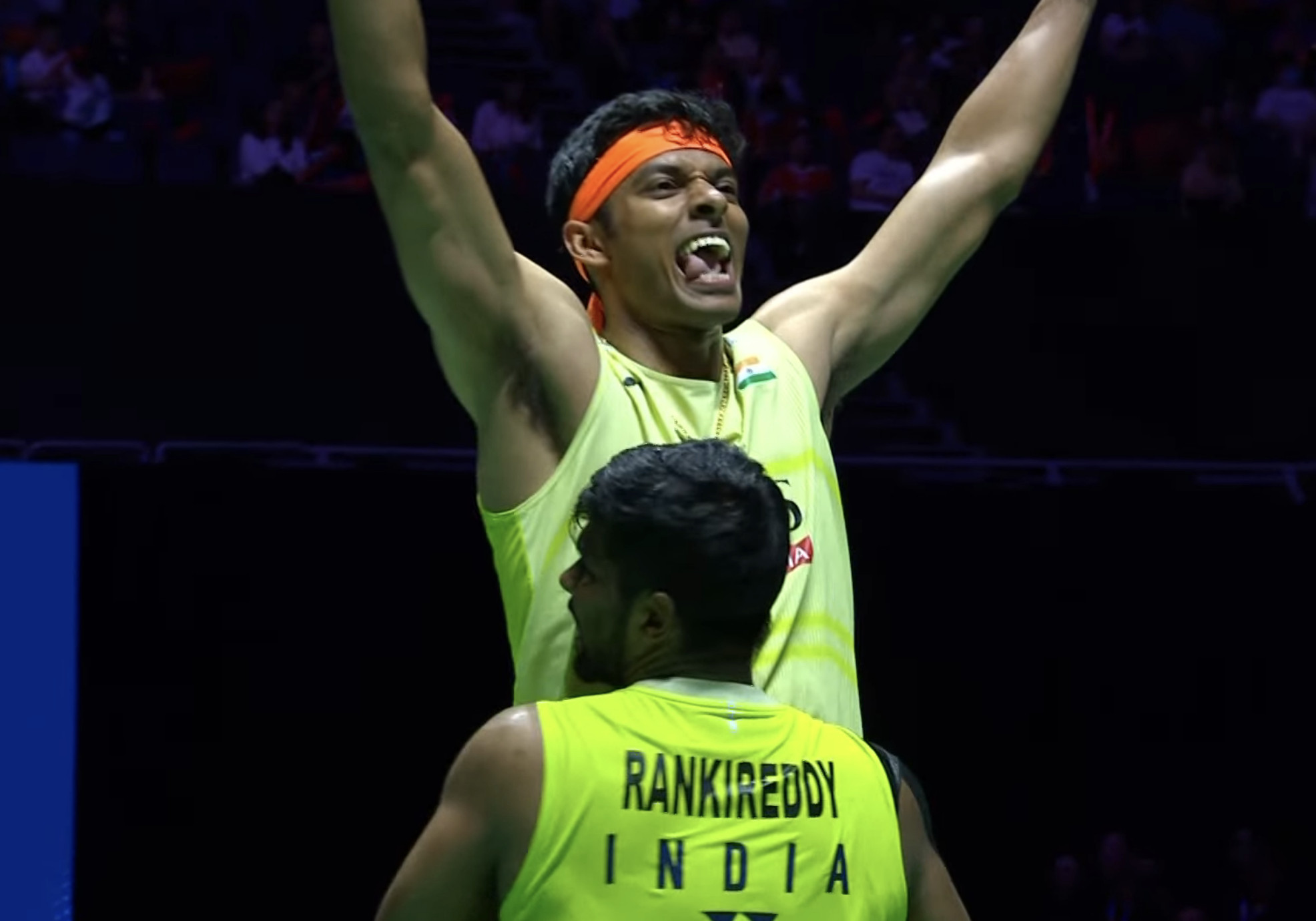 【黑塔组合🇮🇳夺冠之路🏆】首轮：26-28、21-15、21-13🇺?