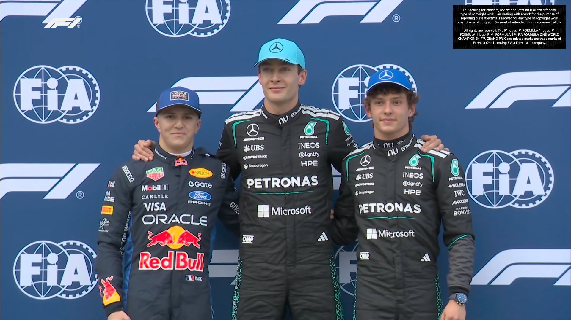 f1拉塞尔拿下杆位，梅奔统治级别的领先啊！2026f1澳大利亚大奖赛