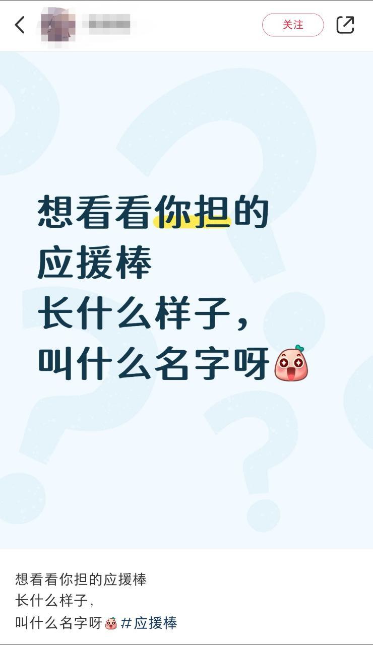 想看你们担的应援棒长什么样子