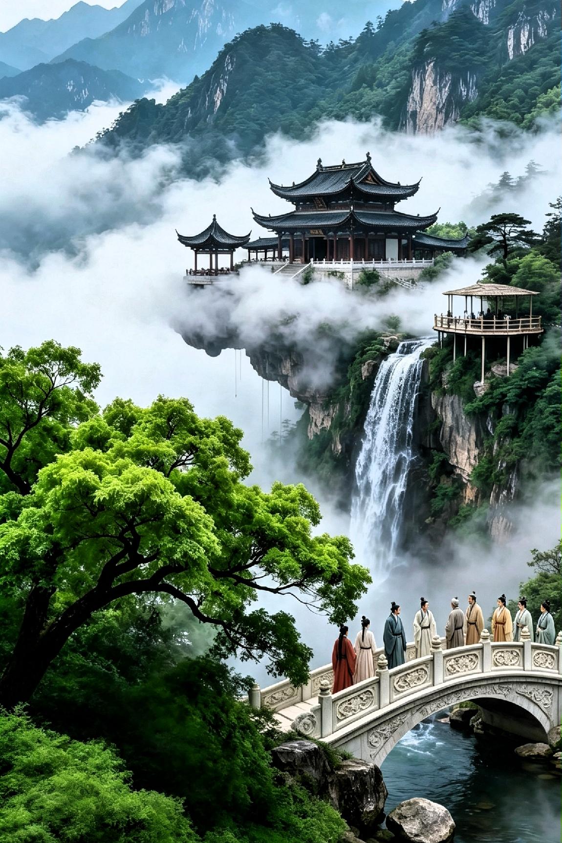 七言诗——秋日闲吟秋光入画，山水含情，人间最美莫过于清秋盛景。风轻云