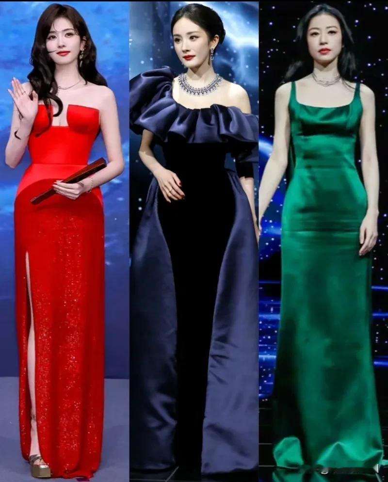 微博之夜红毯明星秀，参加的女星分别是白鹿、杨幂、周雨彤、娜扎、张碧晨、杨紫、辛芷