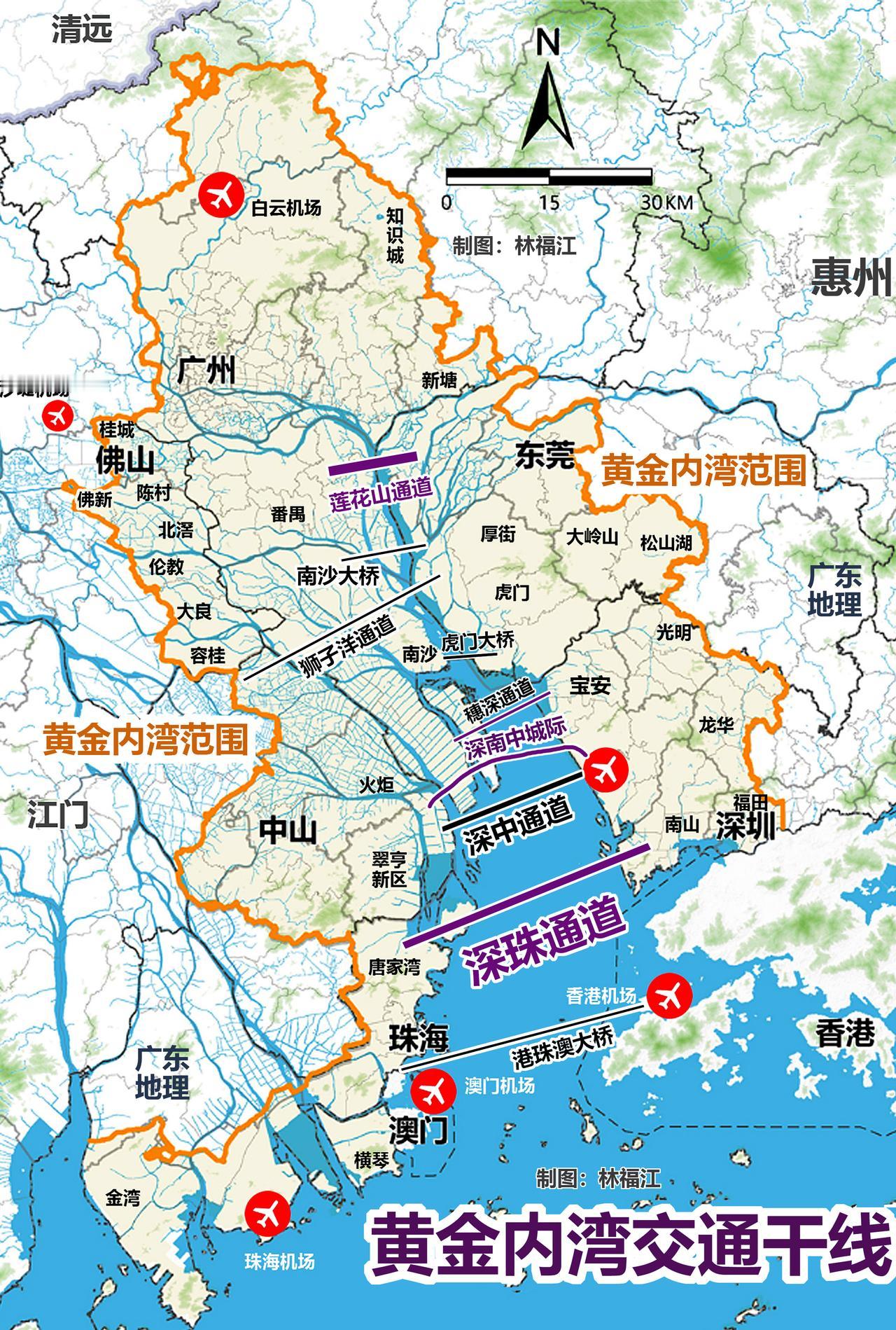 莲花山通道，跨珠江口的特大型跨江通道工程，上距珠江黄埔大桥9.5km，下距南沙大
