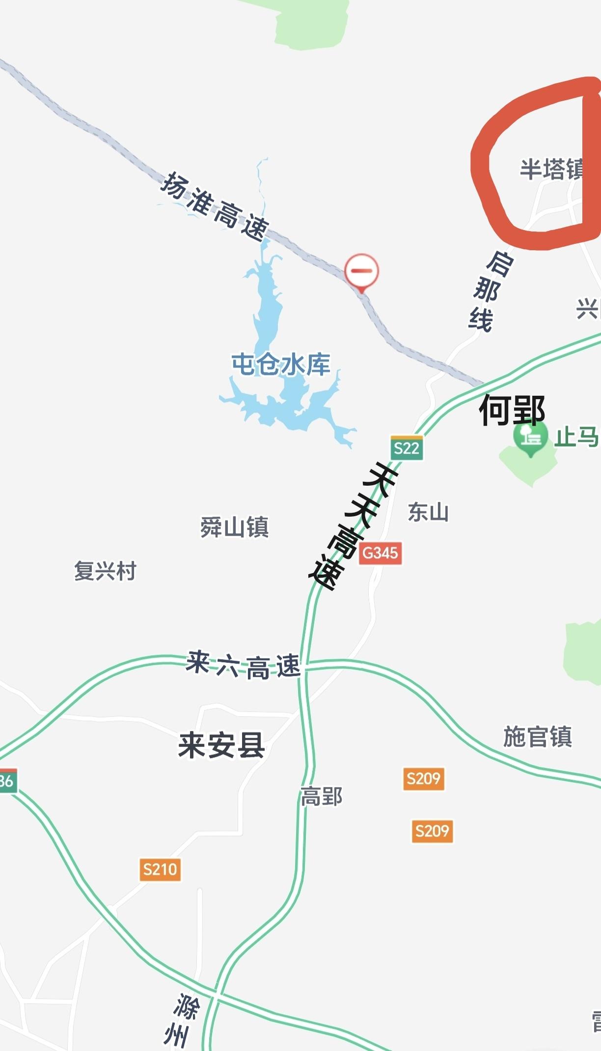 ［扬淮高速接上天天高速了］前两天经过合肥十中走半塔路的时候，还摸