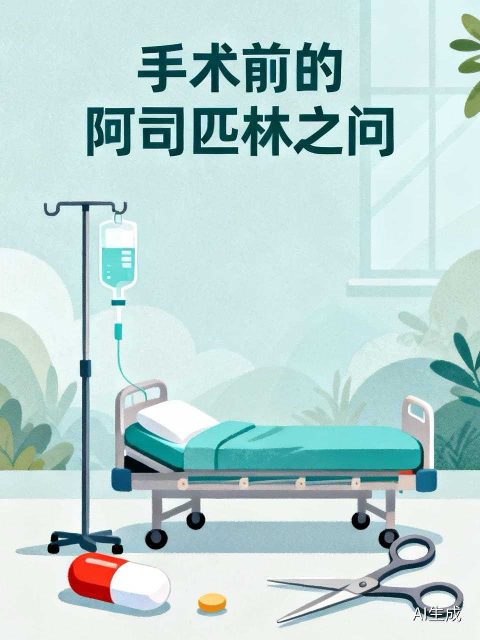 隔壁床明天手术，我被阿司匹林吓出冷汗隔壁床阿姨明天要挨刀，麻醉医生来例行“灵