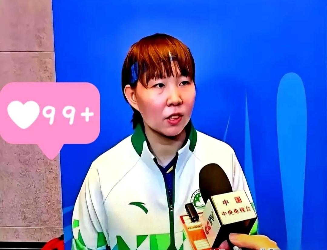 我今天算是知道什么叫“降维打击”了。一个打乒乓球的，朱雨玲。就一个采访，几