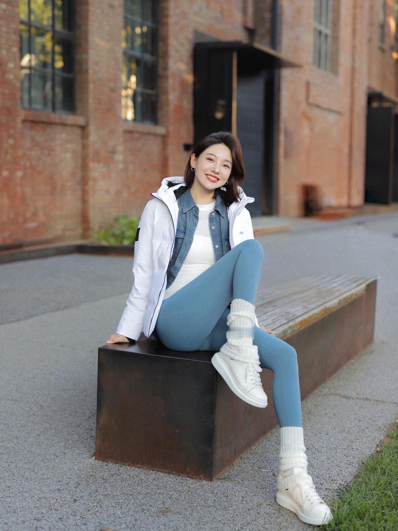 一身舒适穿搭，共度半日休闲💙随性舒适感穿搭运动休闲感穿搭随性穿搭瑜伽裤