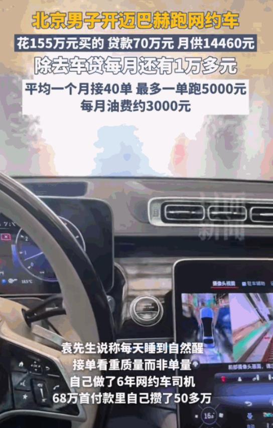 真是人才啊！2025年，北京，一男子贷款70万买了一辆155万的迈巴赫s480跑