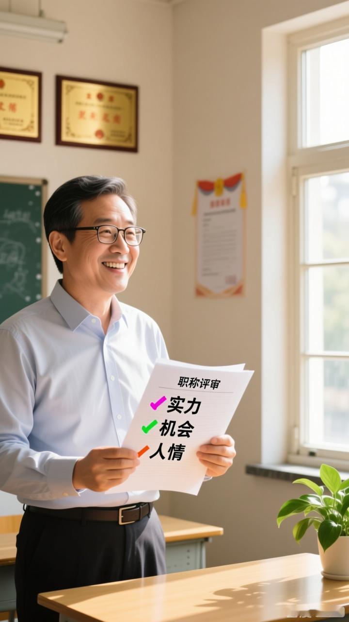教师职称=实力+机会+人情
