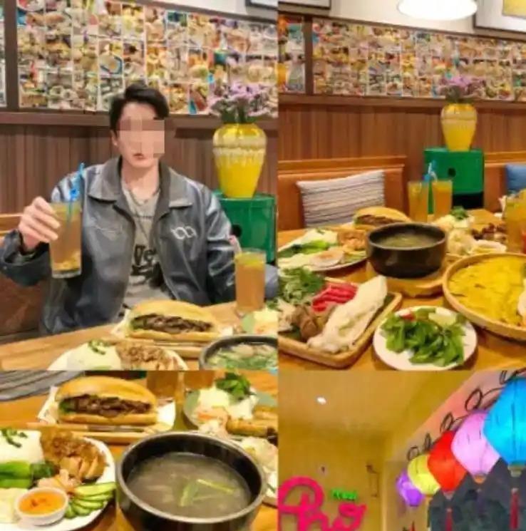 越南一家烤肉店里，几个韩国人造了一千多块的海鲜大餐，抹嘴想跑竟谎称是中国人，还硬